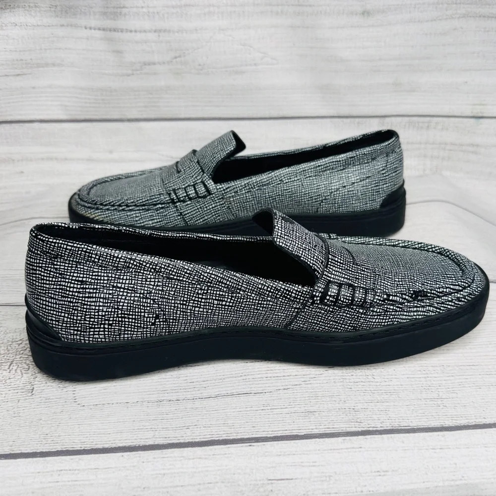 Rag & Bone Women’s Shoes Colby Loafers‎ Leather Size 37/7 Black White